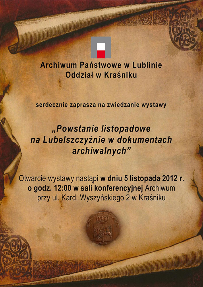 Oddział w Kraśniku: zaproszenie na wystawę