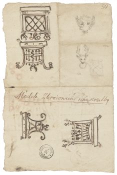 Materiały archiwalne, rękopis, odręczny szkic